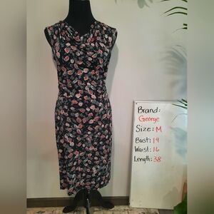 3/$5  George Dress with Black and Pink Pattern